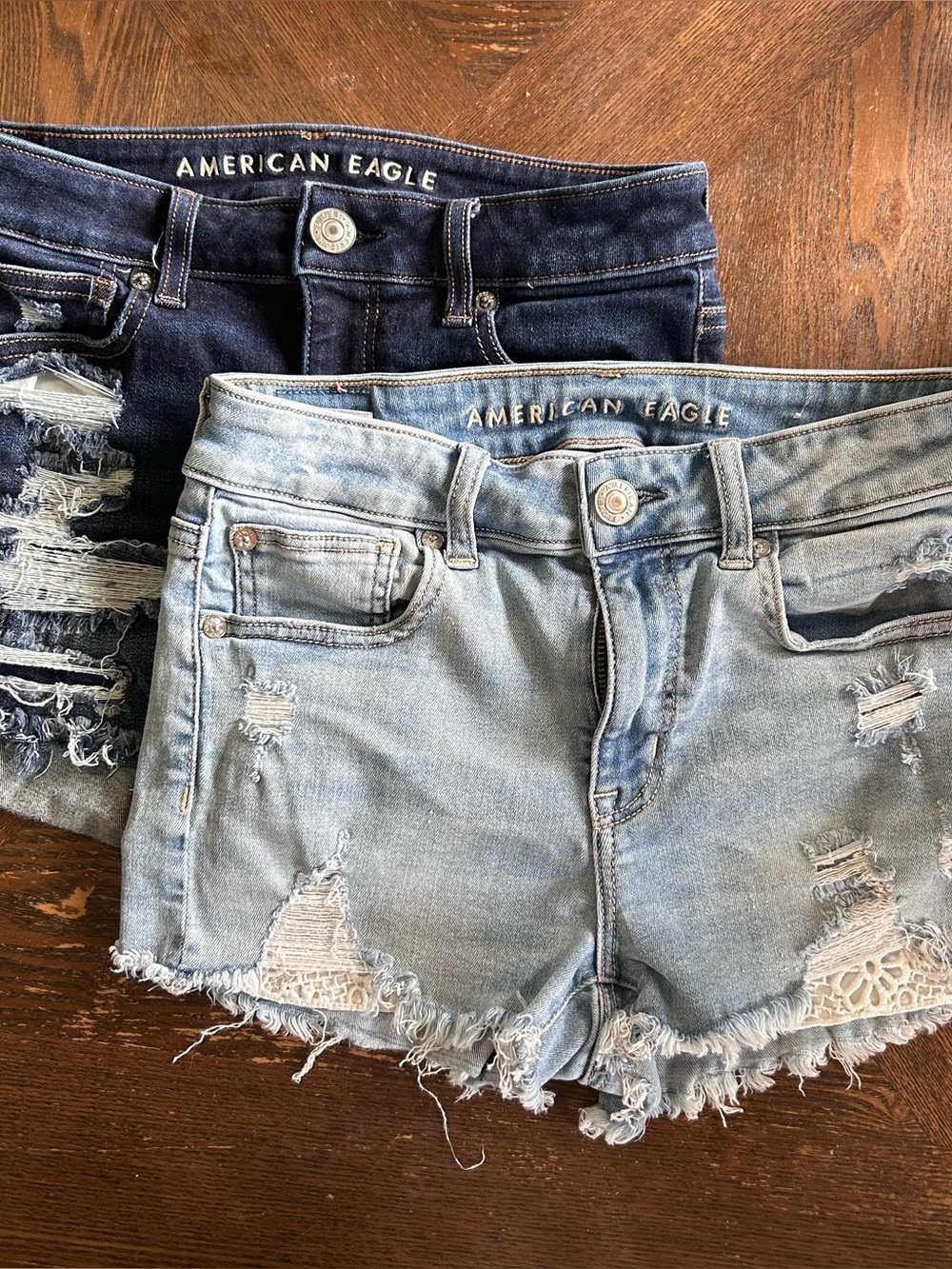American Eagle 2 Outfitters Mini Strech Booty Shorts Girls Size 4